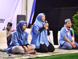 dr. Anna Susanti, Caleg DPRD Kota Surabaya Dapil 1 Partai Gelora Bersholawat Bersama Warga Kalibokor