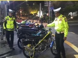 Polisi Amankan Belasan Remaja dan 13 Motor Tidak Sesuai Spektek di Ngawi