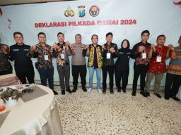 Jelang Pilkada Netizen Jawa Timur Bersama Polda Jatim Gelar Deklarasi