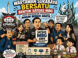 Wartawan Surabaya Bersatu Bentuk Satgas MBG Demi Sukseskan Program Makan Bergizi Gratis