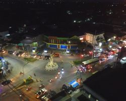Polres Lamongan Gunakan Drone Kendalikan Arus Balik Lebaran