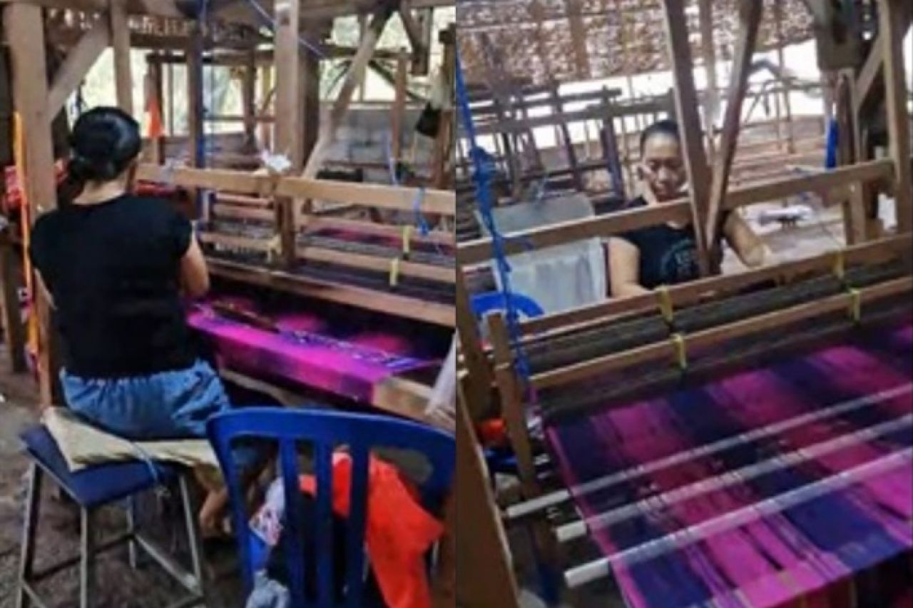 PLN UIP JBTB Jelang Nataru Dukung Berdayakan Kelompok Perempuan Lestarikan Tenun Sutera Tradisional Bali