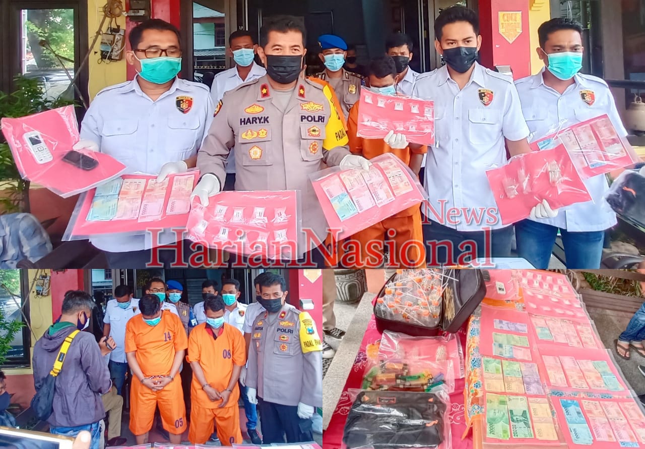 Dua Tersangka Pengedar Sabu 77,34 Gram, Diringkus Unit Reskrim Polsek Asemrowo