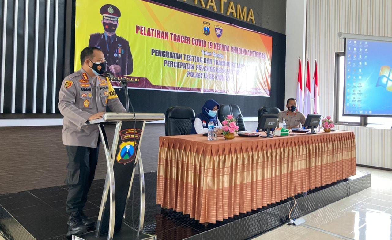 Bhabinkamtibmas Dibekali Tracing Covid-19 Untuk Maksimalkan PPKM Skala Mikro