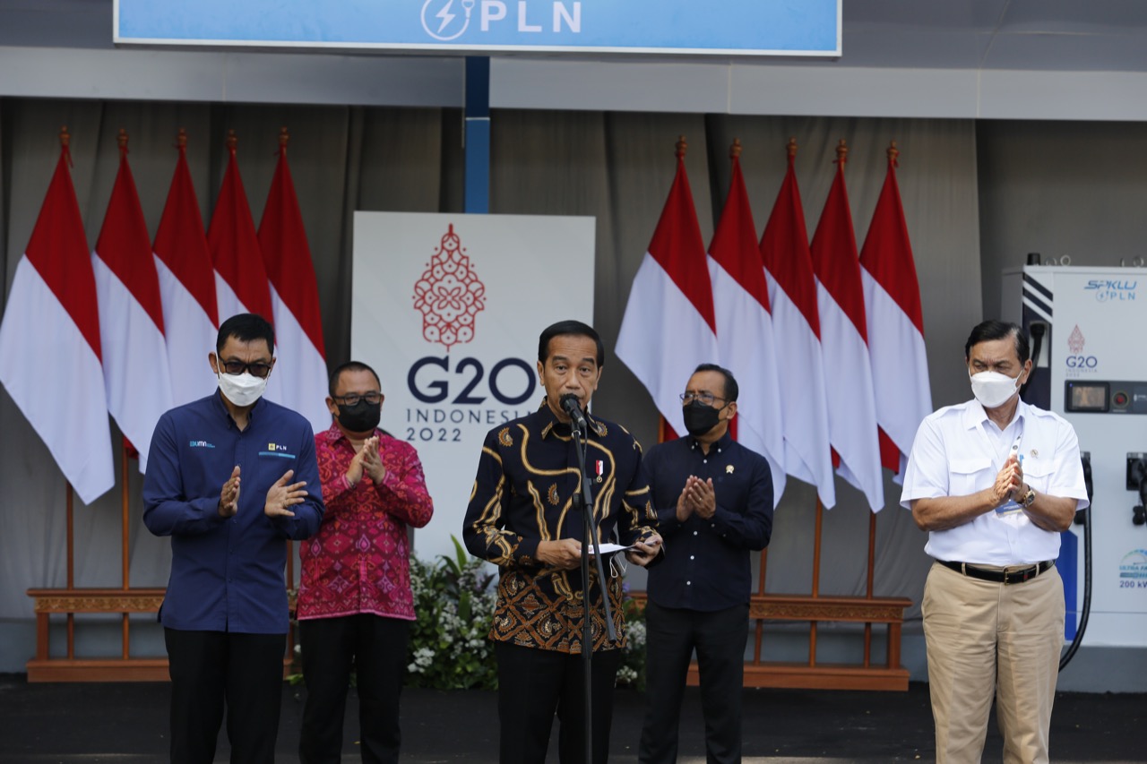Resmikan SPKLU Ultra Fast Charging Pertama di RI, Presiden Jokowi: Apresiasi Kesiapan PLN Dukung KTT G20