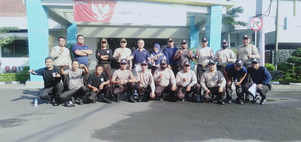 Satuan Pengamanan Haleyora Penempatan PLN Gelar Latihan Bersama 