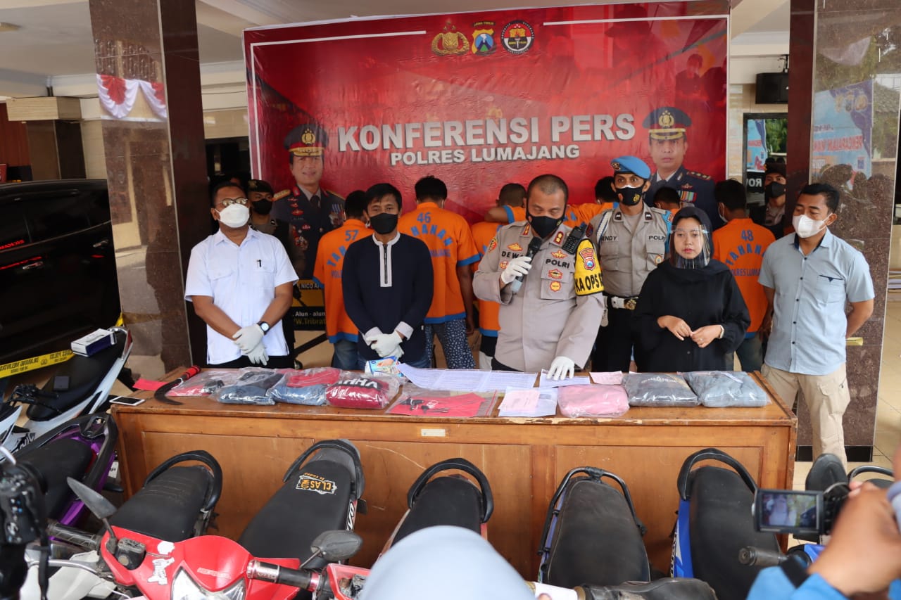 Polres Lumajang Berhasil Menangkap Komplotan Curanmor yang Kerap Meresahkan Masyarakat