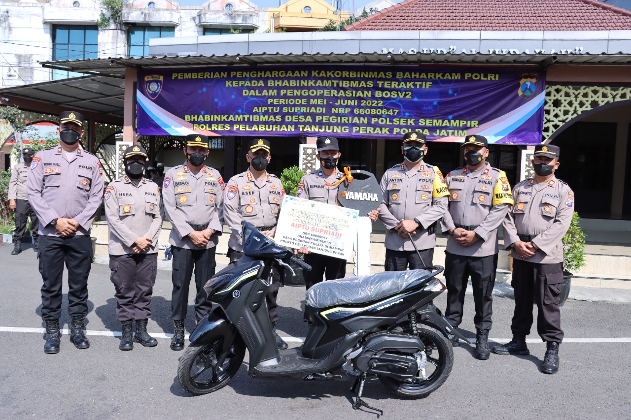 Anggota Polres Tanjung Perak Meraih Penghargaan dari Baharkam Polri, Program Bos-V2