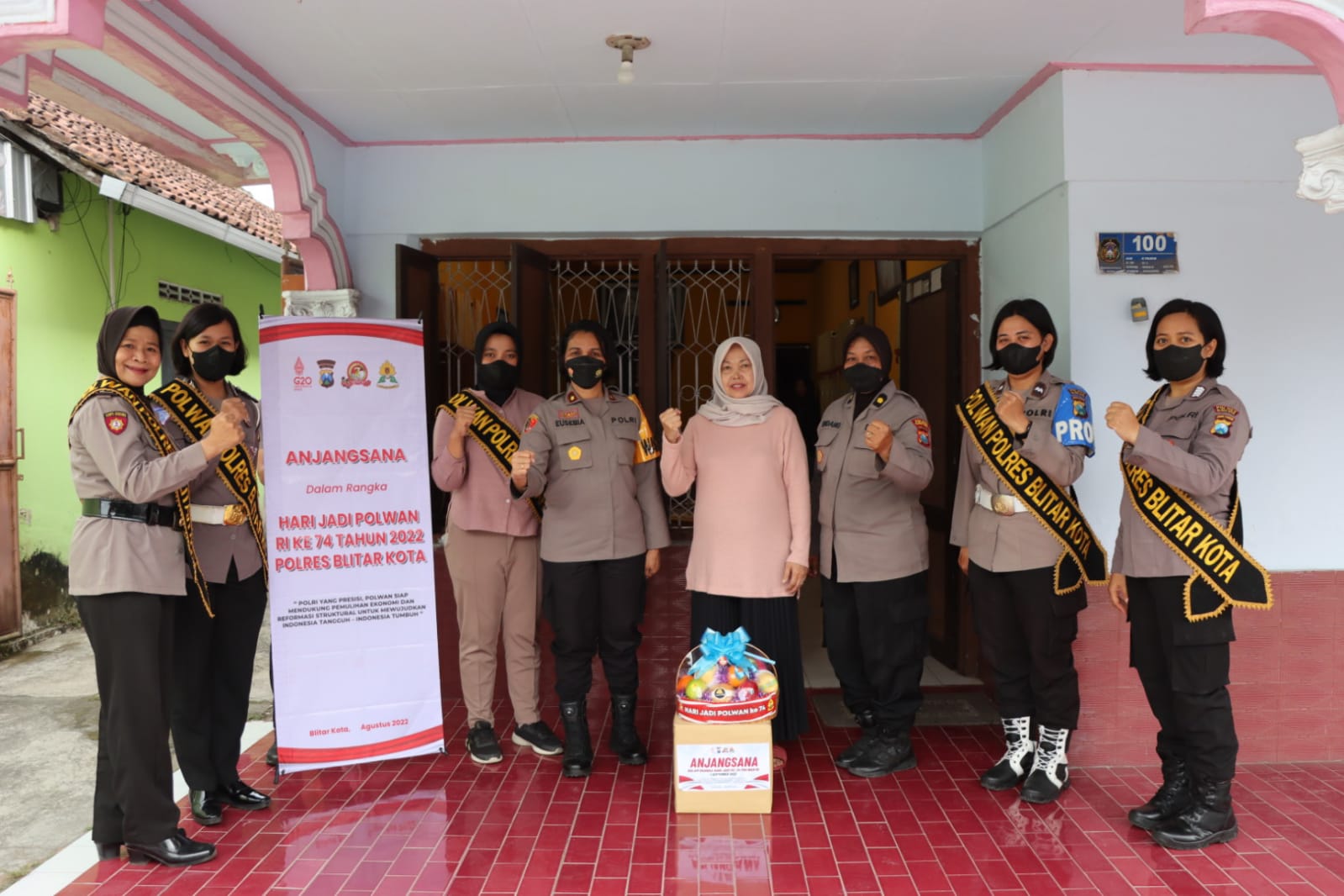 Sambut HUT Polwan Ke-74, Polwan Polres Blitar Kota Gelar Anjangsana