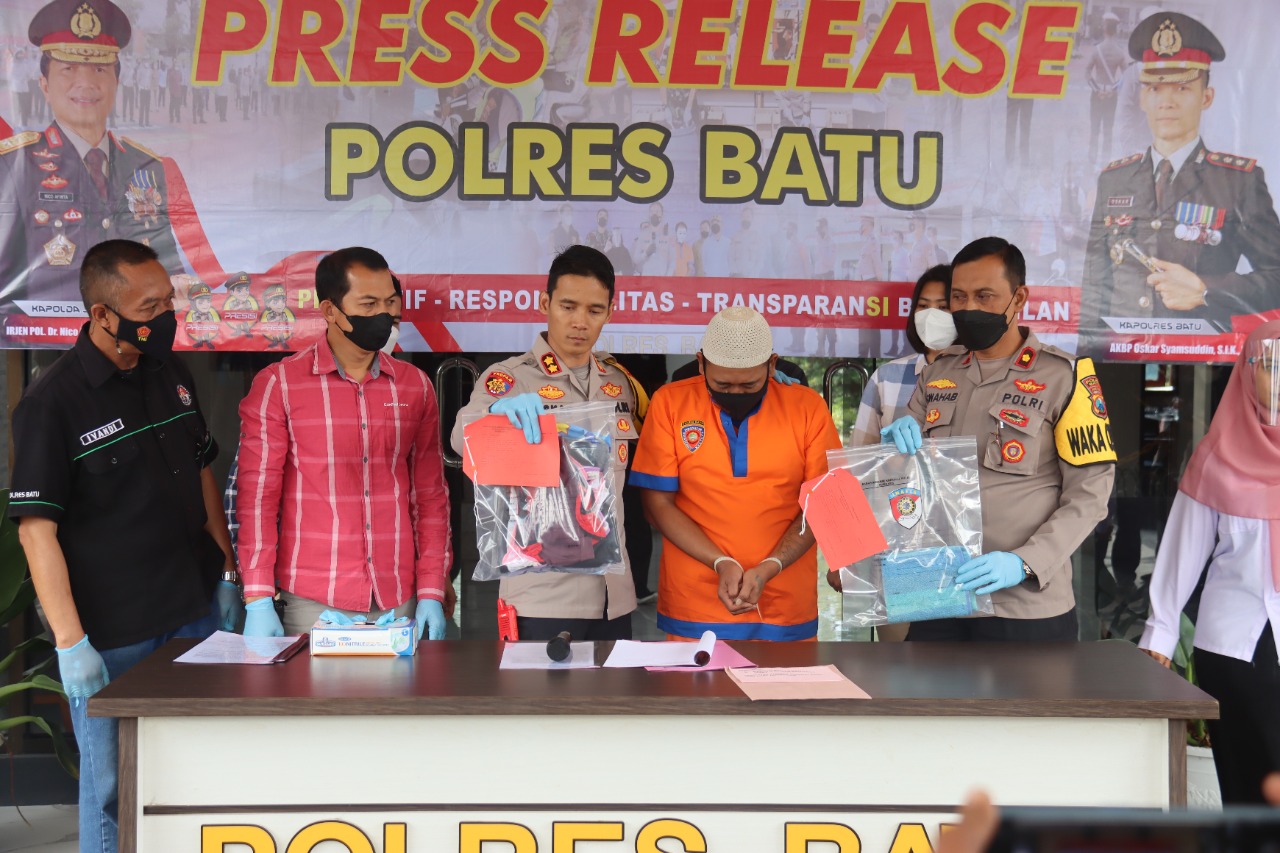 Polres Batu Tetapkan Tersangka Pencabulan Terhadap Anak