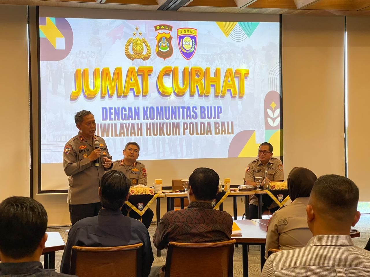 Jumat Curhat, Polda Bali Dengarkan Aspirasi Komunitas BUJP Wilayah Bali