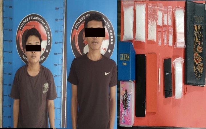 Satresnarkoba Polres Pelabuhan Tanjung Perak Bekuk 2 Pengedar Narkoba Jenis Shabu