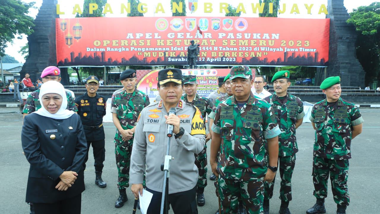 Polda Jatim Siapkan 19.593 Personil Gabungan Untuk Operasi Ketupat Semeru