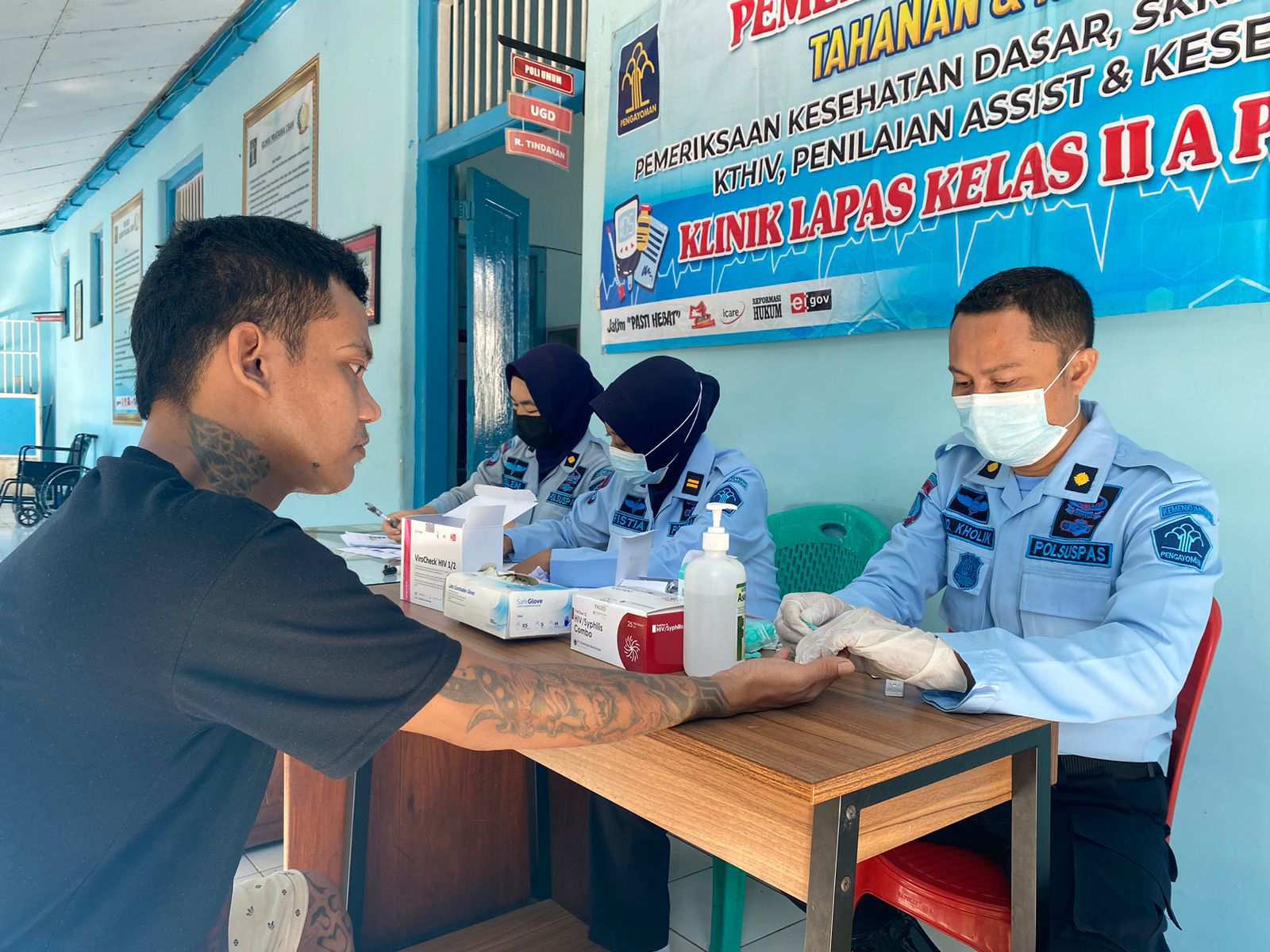 Penuhi hak kesehatan wbp, Lapas Pamekasan lakukan tes kesehatan dan skrining TBC&HIV bagi WBP baru