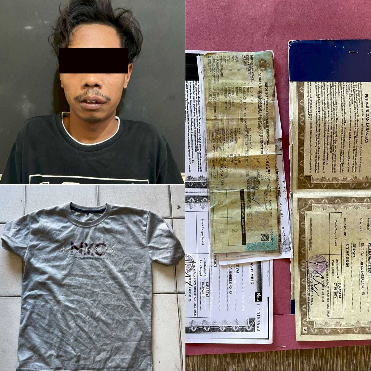 Polisi Lakukan Penangkapan Tiga Terduga Pelaku Curanmor Satu Orang Diringkus Dua Dinyatakan DPO